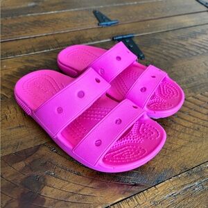 Brand new Kids Pink Croc Slide Sandals
